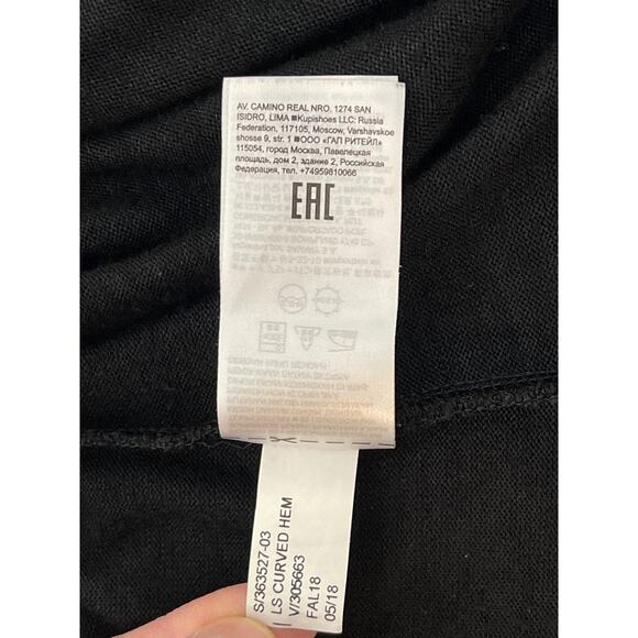 Banana Republic Women’s Crewneck Long Sleeve Knit Top Color Black Size L - Picture 5 of 8